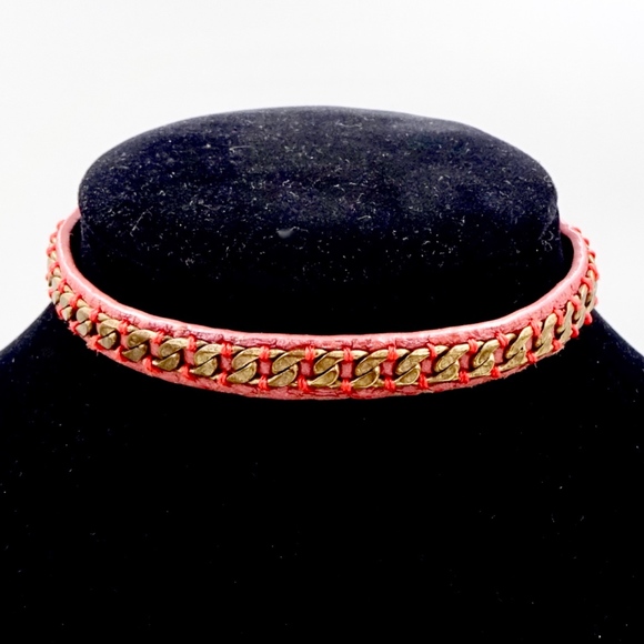 JUICY COUTURE LEATHER WRAP BRACELET CHOKER - Picture 3 of 8